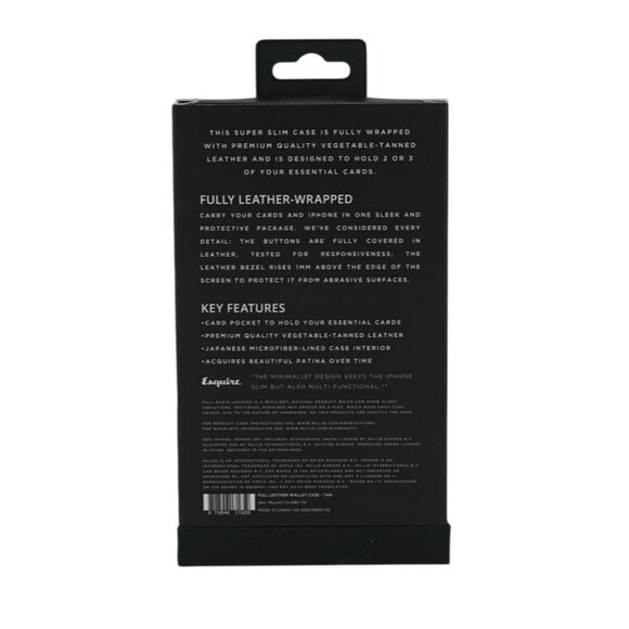 Mujjo Full Leather Wallet Case for iPhone – Tan | Premium Vegetable-Tanned Leath - Picture 2 of 6